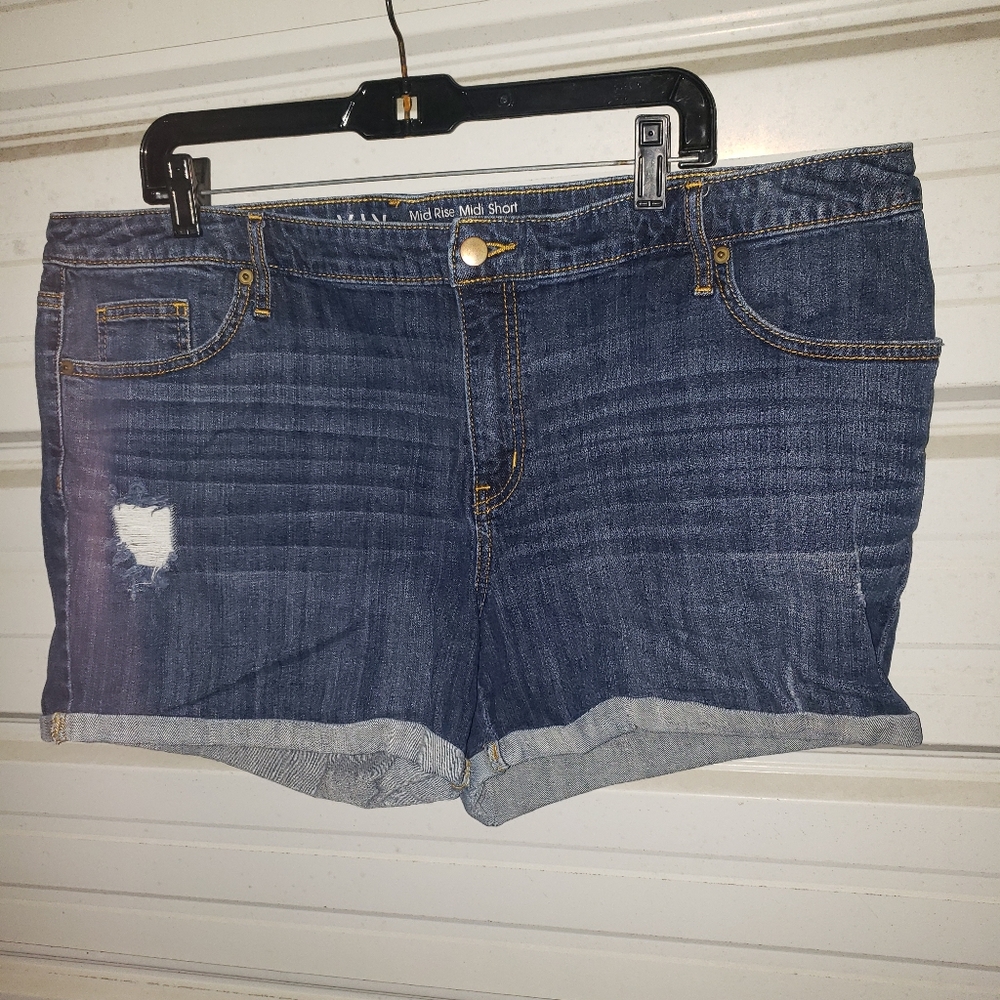 Plus Size 22 women's denim Jean shorts Ava Viv